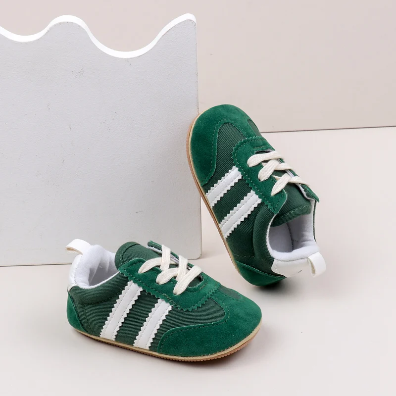 Hot Selling Baby Casual Sports Shoes Spring and Autumn Girls and Boys High Quality PVC Sole Anti Slip Prewalker Shoes BLS4034