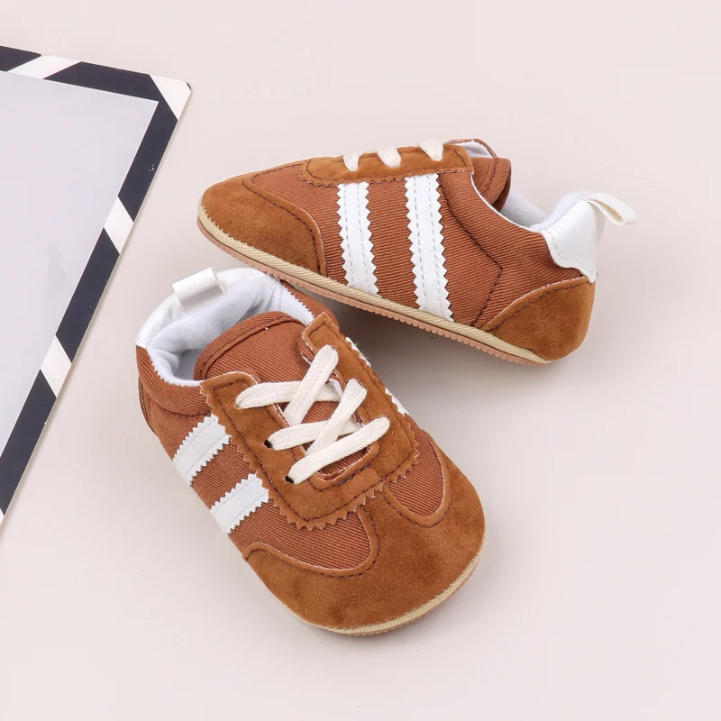 Hot Selling Baby Casual Sports Shoes Spring and Autumn Girls and Boys High Quality PVC Sole Anti Slip Prewalker Shoes BLS4034