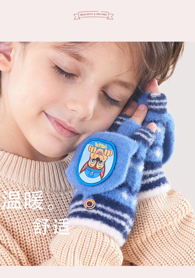 Genuine Paw Patrol Winter KIDS Glove Chase Marshall Skye Everest Rubble Zuma Rocky Ryder Children Mittens Christmas Gift 2-6T