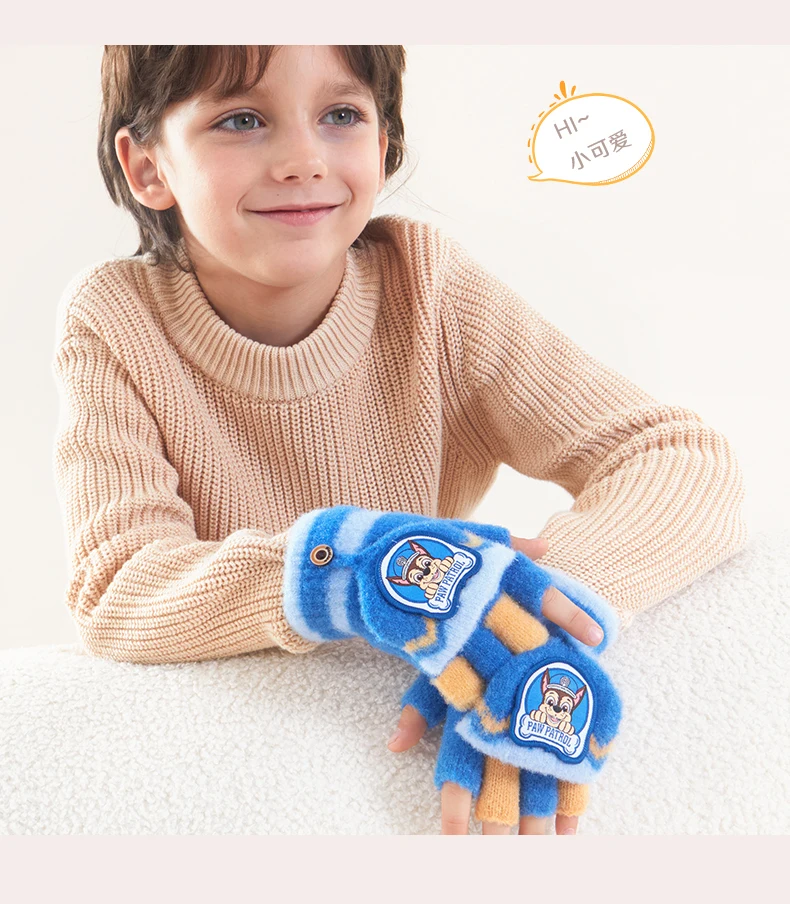 Genuine Paw Patrol Winter KIDS Glove Chase Marshall Skye Everest Rubble Zuma Rocky Ryder Children Mittens Christmas Gift 2-6T