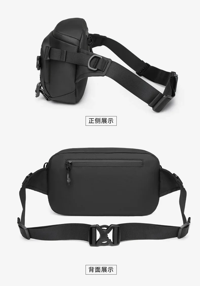 OZUKO Tactical Bag Fanny Pack Outdoor Sports Tactical Multifunction Waterproof Male Chest Bag Mens Crossbody Bags