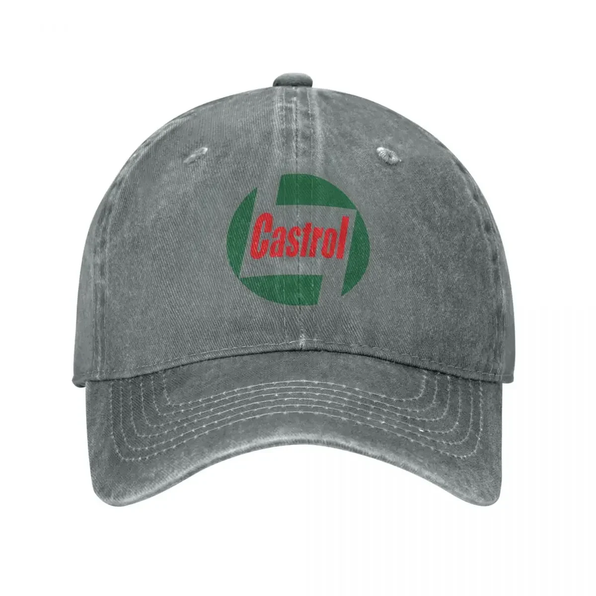 Castrol Men Baseball Cap Retro Oil Gas Logo Car Motorsport Distressed Denim Washed Caps Hat Outdoor Adjustable Snapback Hat