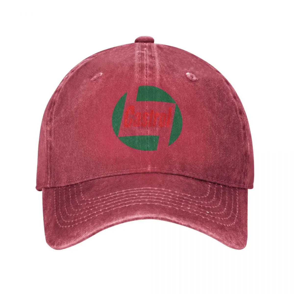 Castrol Men Baseball Cap Retro Oil Gas Logo Car Motorsport Distressed Denim Washed Caps Hat Outdoor Adjustable Snapback Hat