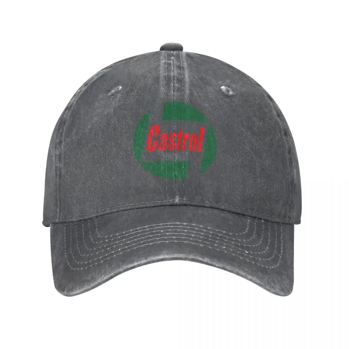 Castrol Men Baseball Cap Retro Oil Gas Logo Car Motorsport Distressed Denim Washed Caps Hat Outdoor Adjustable Snapback Hat