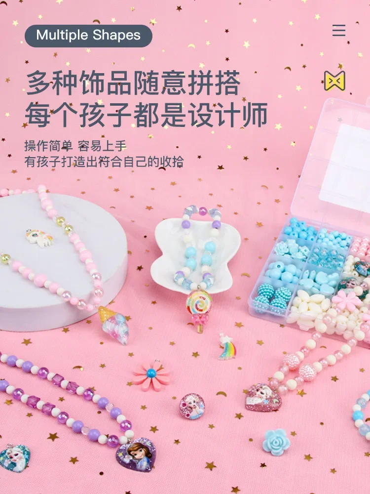 DIY Polymer Clay Beads Jewelry Making Kit for Girls Making Bracelet Necklace Jewelry Earrings Crafts Kit with Accessory