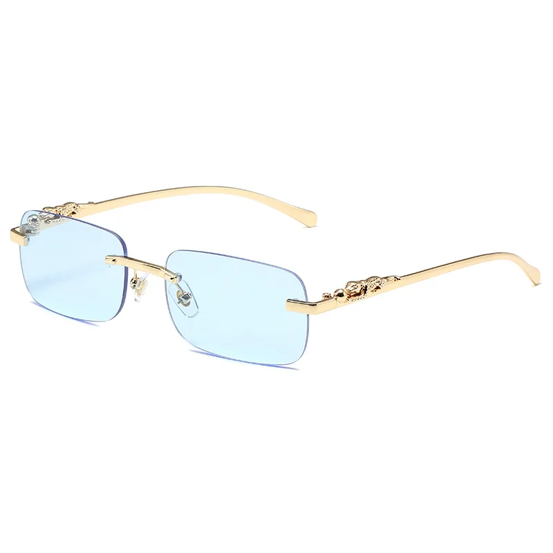 American Luxury Brand Women's Sunglasses Outdoor Leisure Beach Men's Sun Shades Leopard Head Ultra Light Frame Sun Glaases UV400