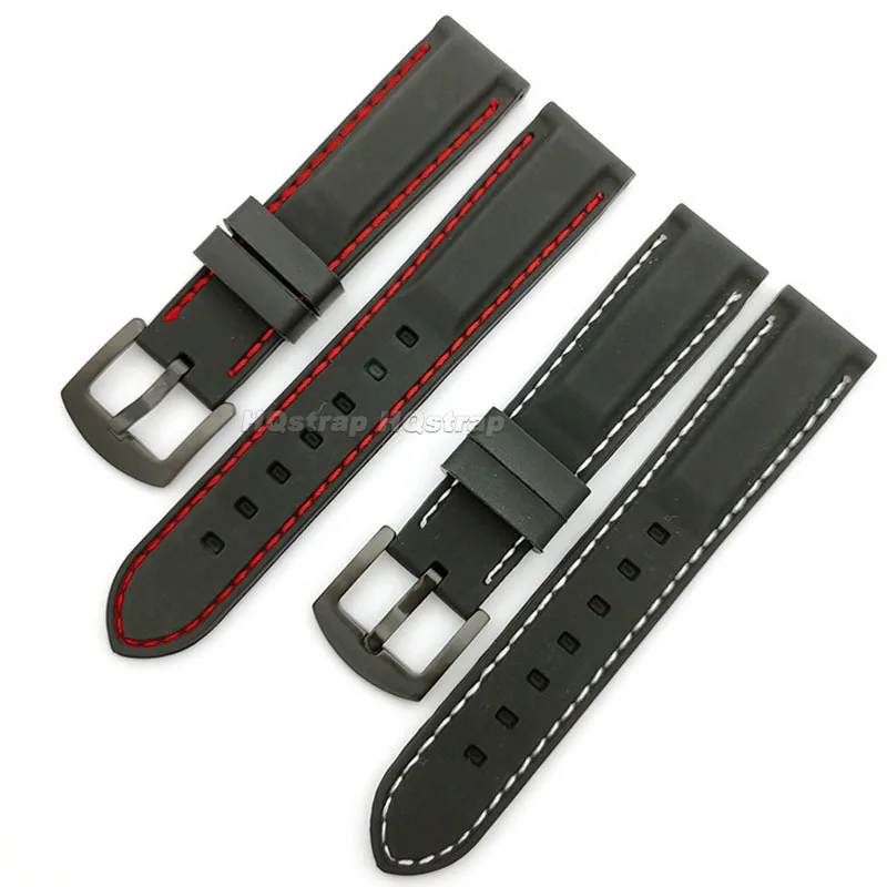 Rubber Strap 18mm 20mm 22mm 24mm 26mm Band Silicone Wristband Waterproof Bracelet Sport Watchband Universal Replacement Belt