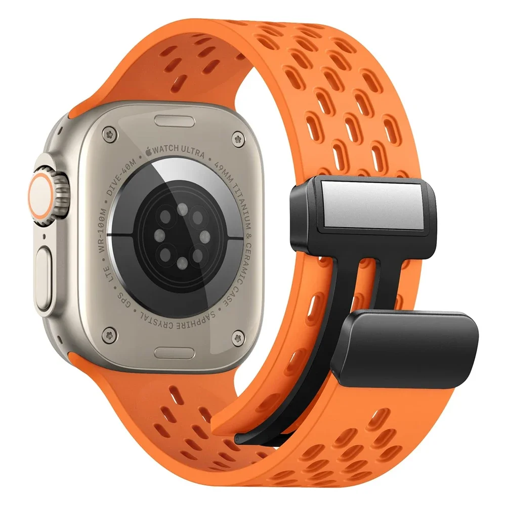 Silicone Strap for Apple Watch Band 49mm 45mm 44mm 42mm 40mm 41mm 38mm Bracelet Correa iWatch Series 9 8 SE 7 6 5 4 3 Ultra 2