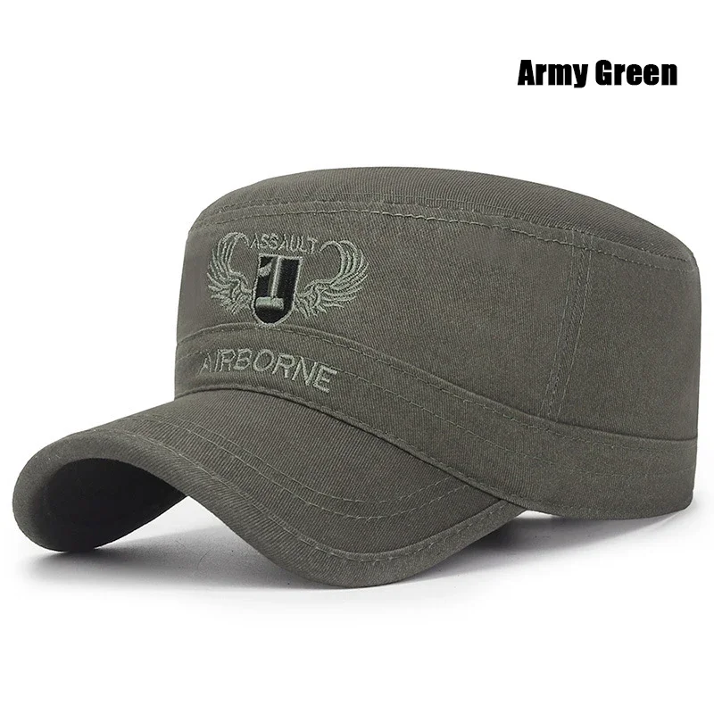 New Spring and Autumn Seasons Outdoor Camouflage Sports Flat Cap Mens and Womens Leisure Sunshade Cotton Embroidered Hat