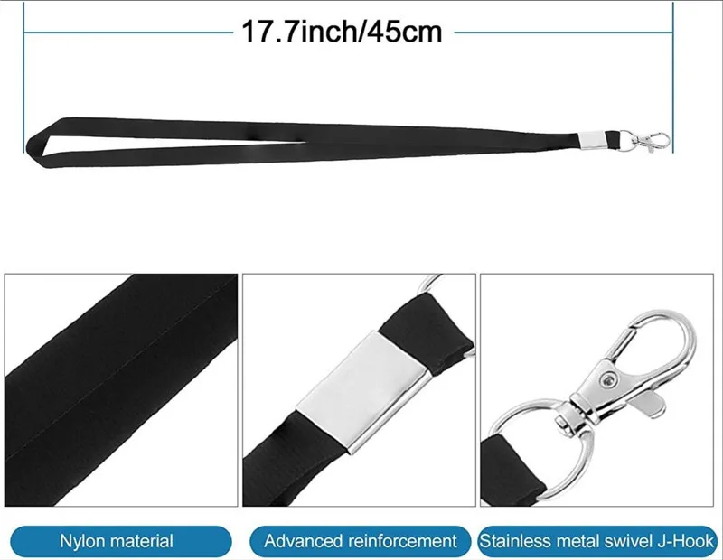 Credential Holder Hard Plastic Identification Card Holder Transparent Hanging Card Holder With Lanyards Credentials Stationery