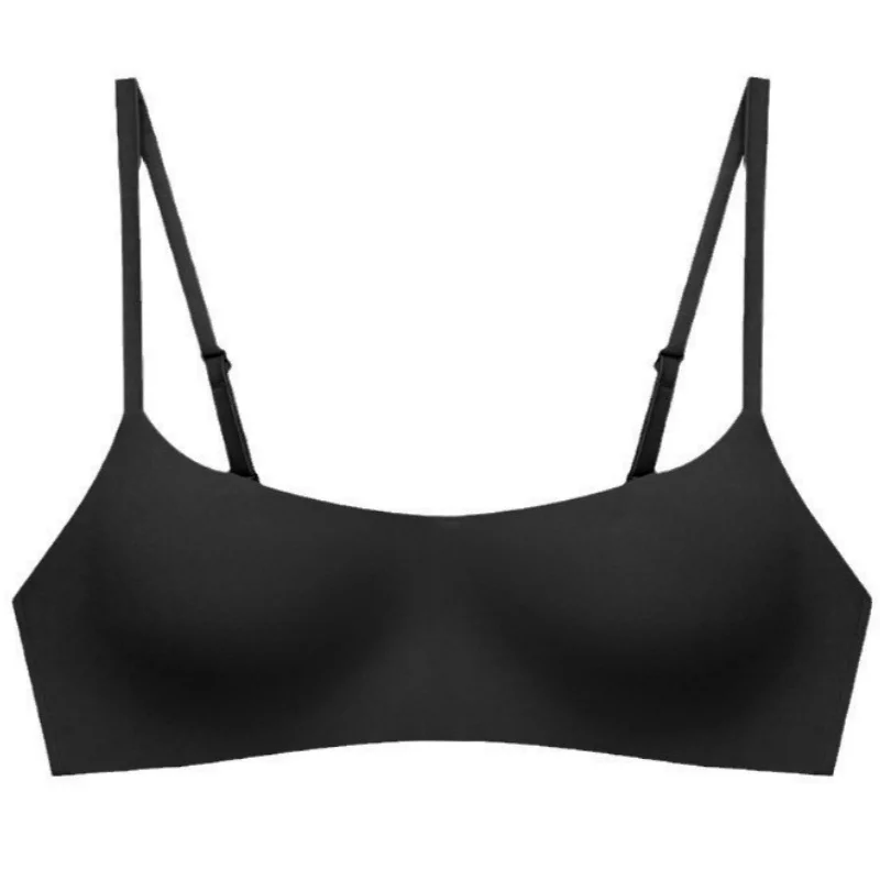 2Pcs/Set Non-wire Bras Women's Seamless U-Neck Fixed Cup Bra Small Breast Sexy Lingerie Everyday Comfort Bralette Intimates