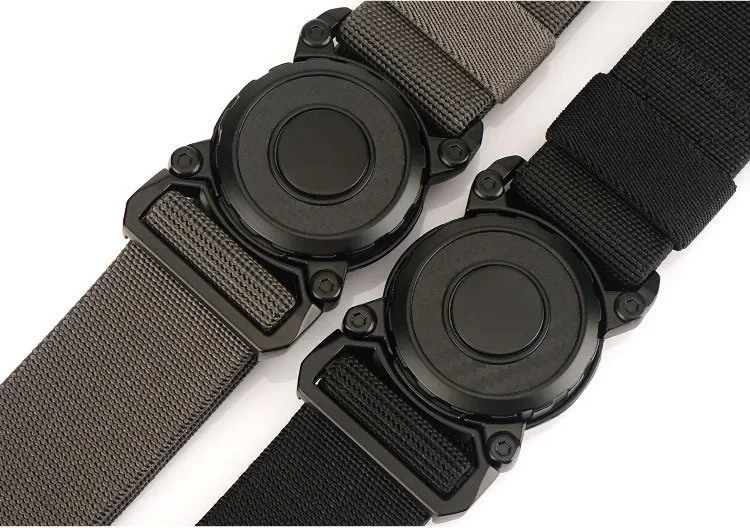 Rotary Quick Release Alloy Buckle Belts for Men Wear-resistant Nylon Tactical Belt Multifunctional Outdoor Belt Hunting