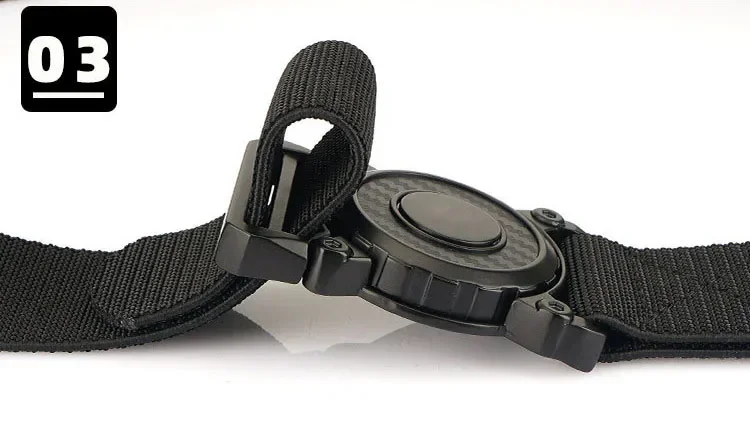 Rotary Quick Release Alloy Buckle Belts for Men Wear-resistant Nylon Tactical Belt Multifunctional Outdoor Belt Hunting