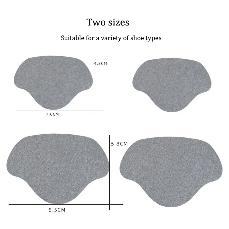 4Pcs Sneaker Heel Repair Pad Adjustable Size Wear-resistant Footbed Invisible Heel Repair Pad Repair Shoe Hole Pad Back Sticker