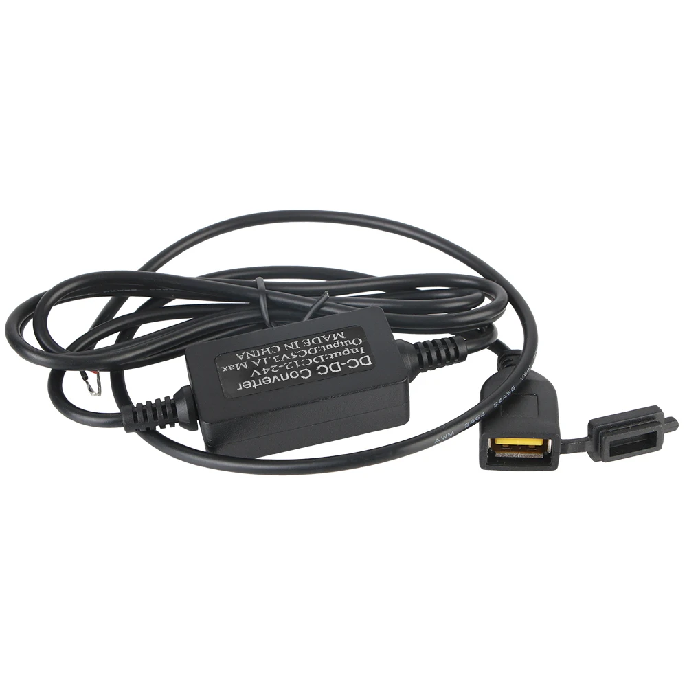 USB Port DC 5V Adapter USB Converter Motorbike Handlebar Charger Motorcycle USB Socket Power Supply Socket for Phone GPS