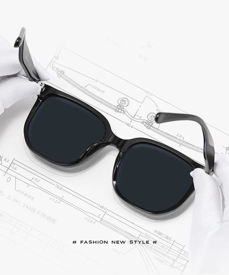 VEITHDIA Brand New Sunglasses Unisex Retro TR90 Sunglasses Polarized UV400 Lens Vintage Eyewear Sun Glasses For Men/Women V5805