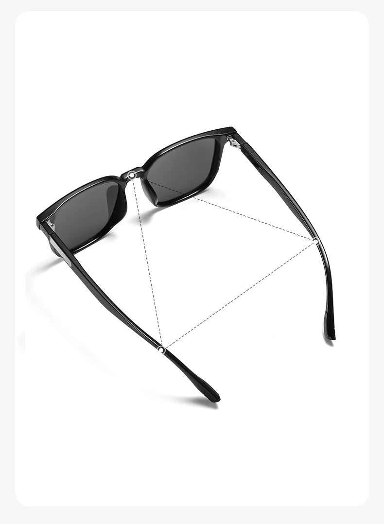 VEITHDIA Brand New Sunglasses Unisex Retro TR90 Sunglasses Polarized UV400 Lens Vintage Eyewear Sun Glasses For Men/Women V5805