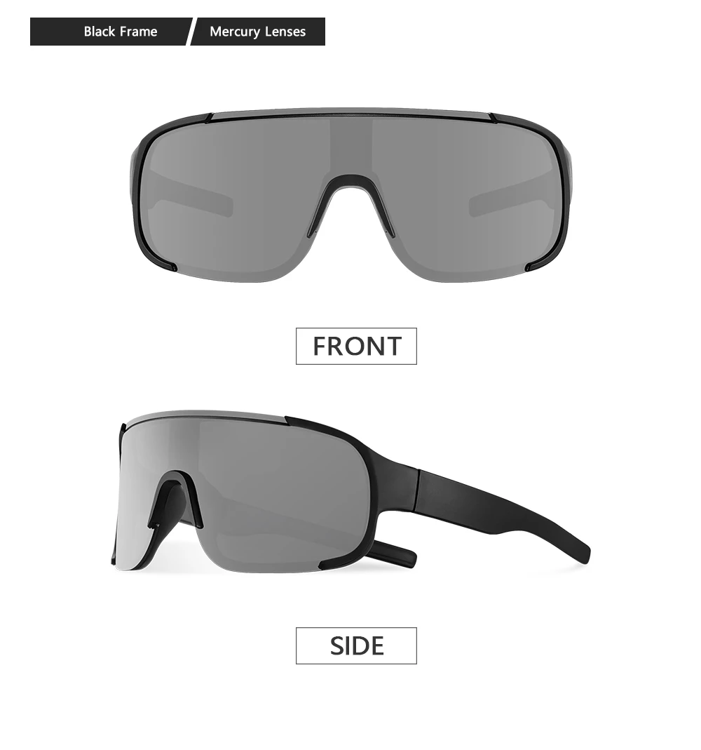 CRIXALIS Oversized Mirror Sunglasses Men Women Outdoor Hiking Sun Glasses Trendy Skiing Sports Goggle Shades Male UV Protection