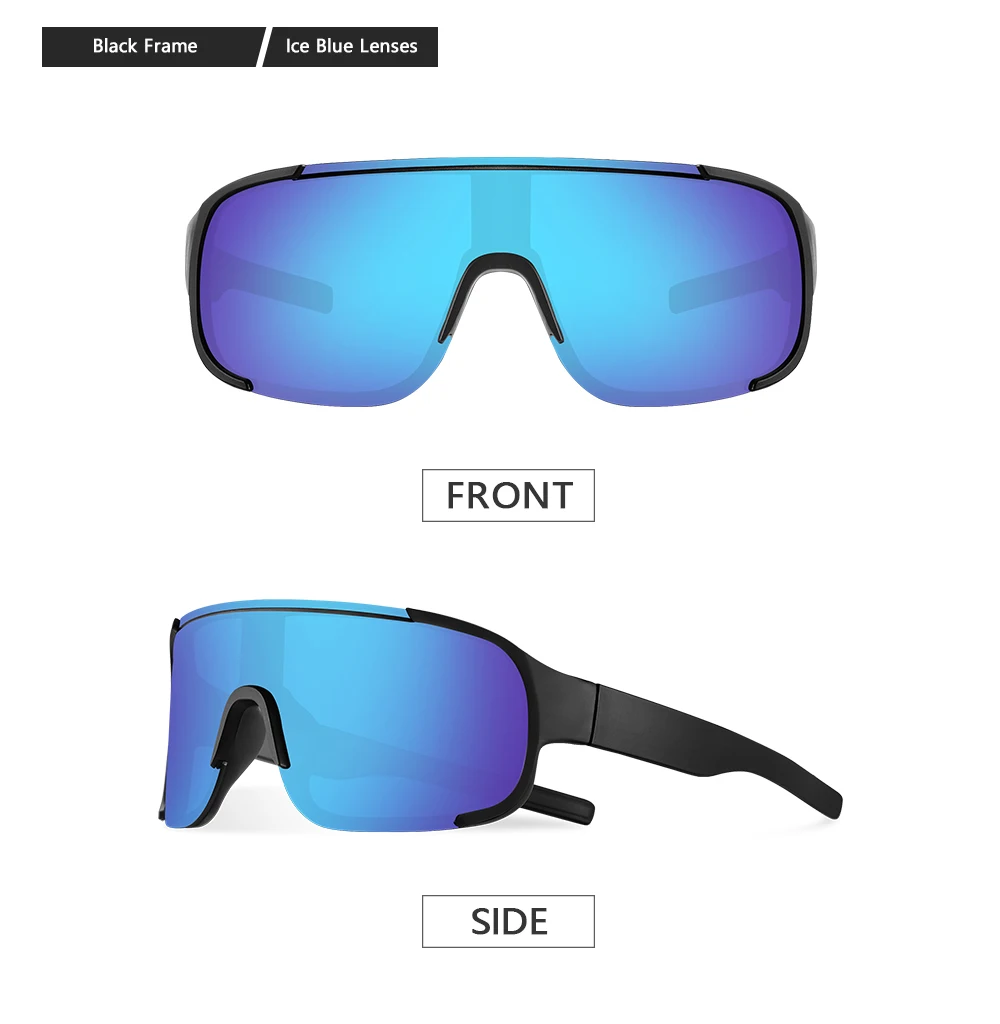 CRIXALIS Oversized Mirror Sunglasses Men Women Outdoor Hiking Sun Glasses Trendy Skiing Sports Goggle Shades Male UV Protection