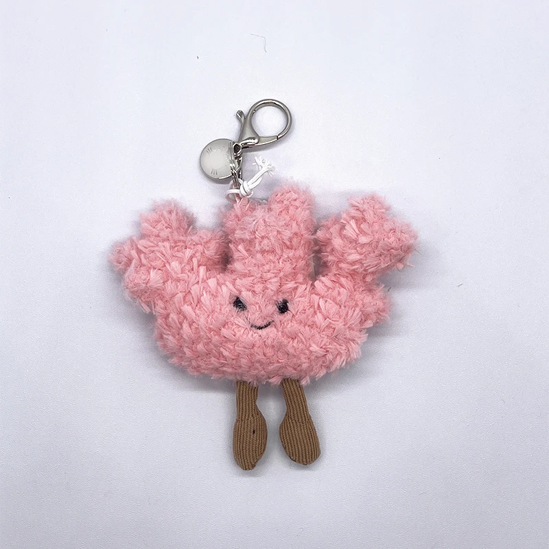 Sky Dragon Pendant Marshmallow Plush Keychain Cherry Plush Keychain Golf Series Plush Toy Backpack Charm Halloween Gift