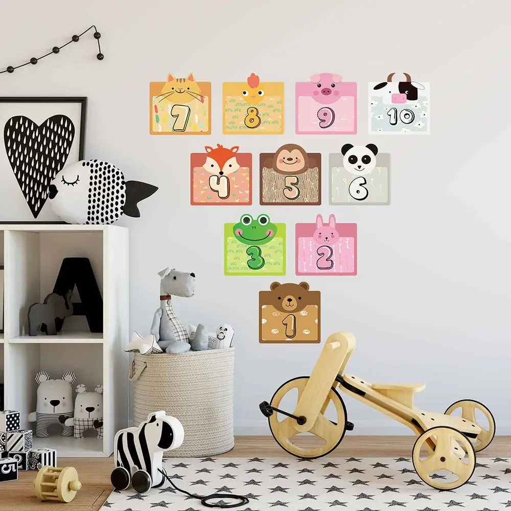 Home Nursery Kindergarten Decoration Number Grids Hopscotch Game Floor Stickers Parent-child Gift