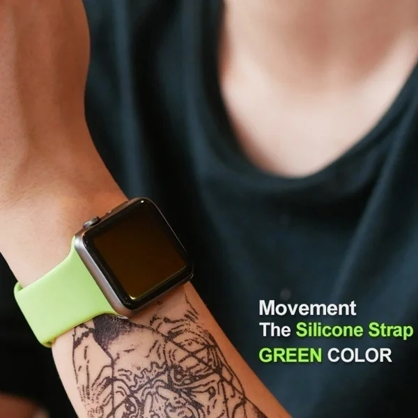 Straps For Apple Watch Bands 44mm 40mm 45mm 41mm 49mm 46mm 42mm Correa Silicone Bracelet iwatch Series 12 11 10 8 SE 9 Ultra 3 4