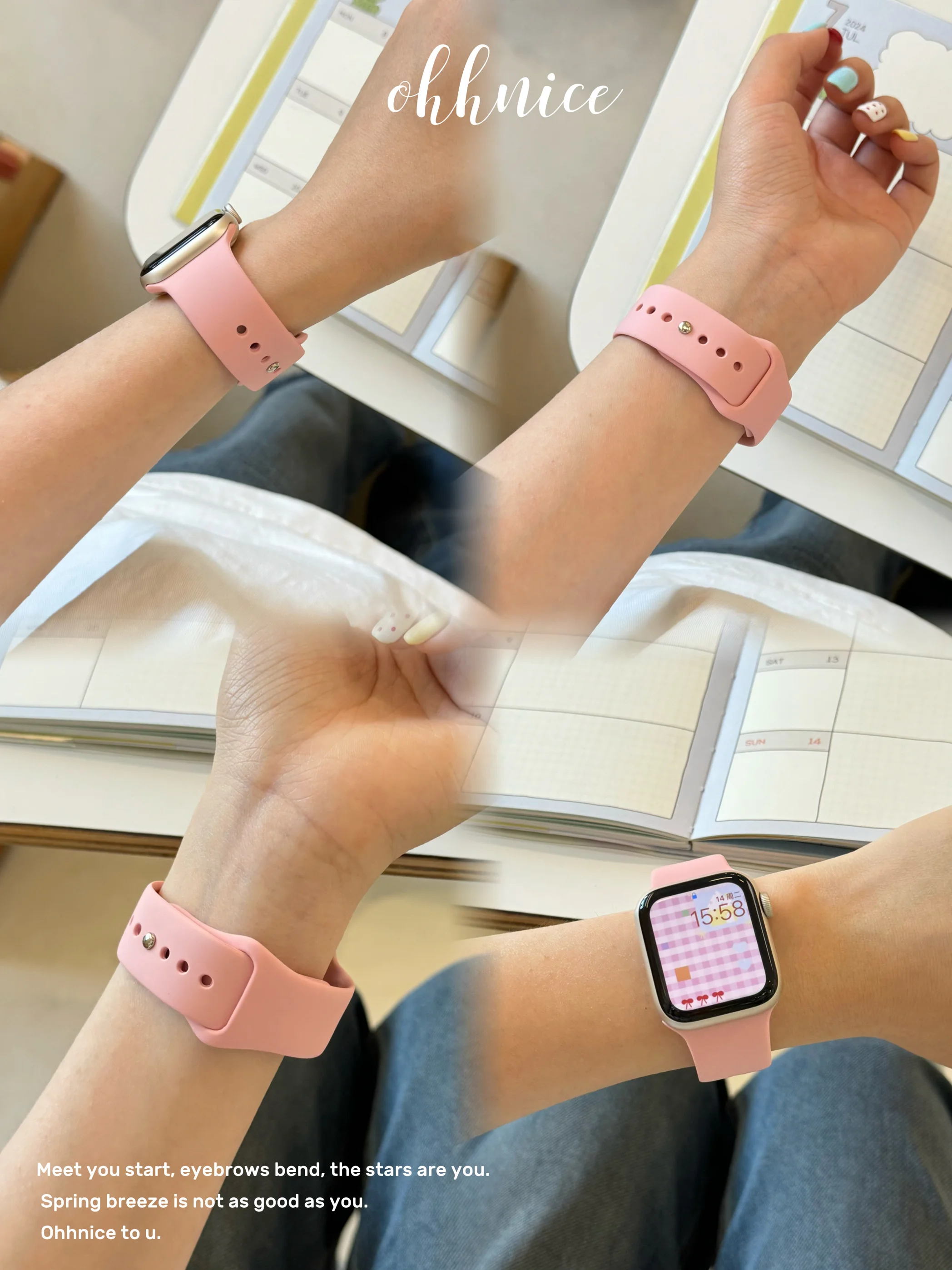 Straps For Apple Watch Bands 44mm 40mm 45mm 41mm 49mm 46mm 42mm Correa Silicone Bracelet iwatch Series 12 11 10 8 SE 9 Ultra 3 4
