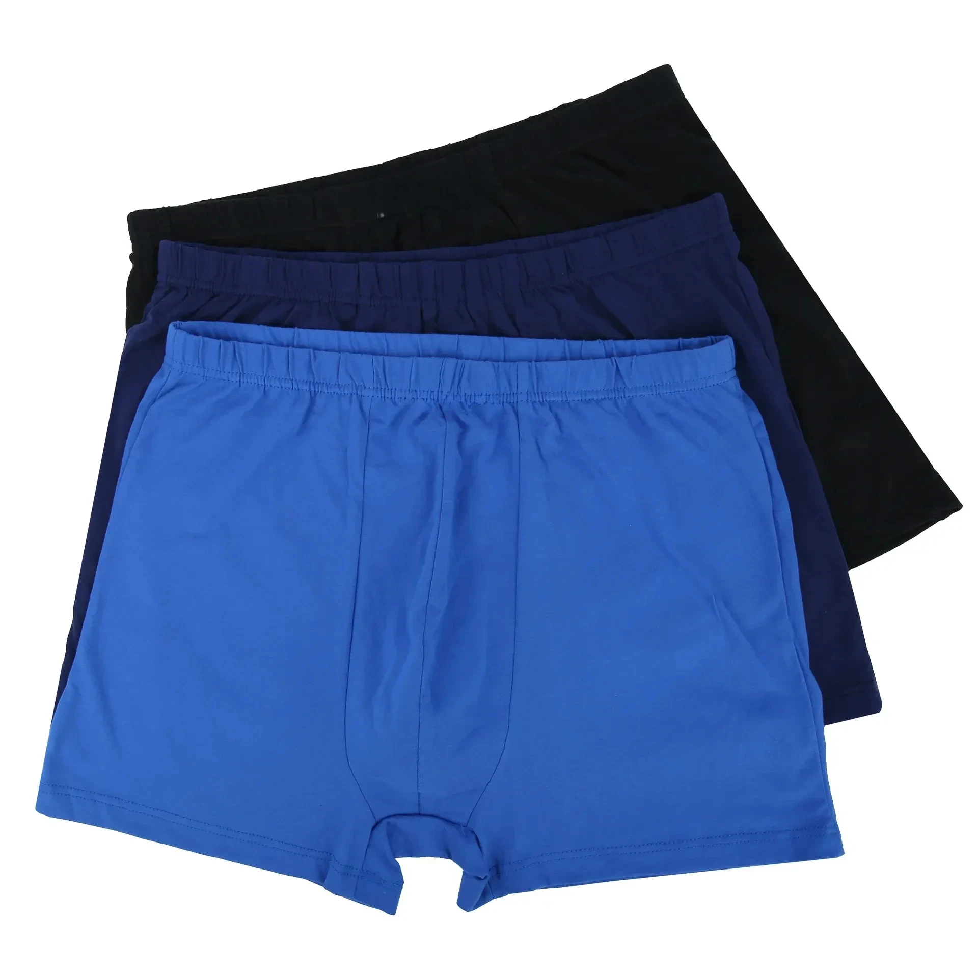 2Pcs 100 Cotton Men's Boxer Shorts Soft Breathable Underwear Big Tall Sizes 8XL-10XL Comfortable Plus Size Underpants for Men