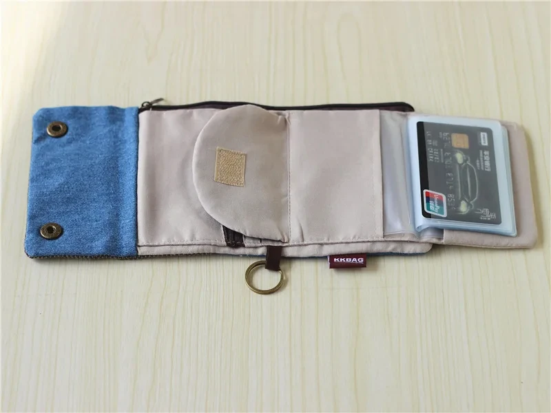Canvas Cartoon Totoro Cat Printed Dog Women Fold Short Wallet Organizer Cute Mini Money Key Bag Coin Pocket Purse for Children