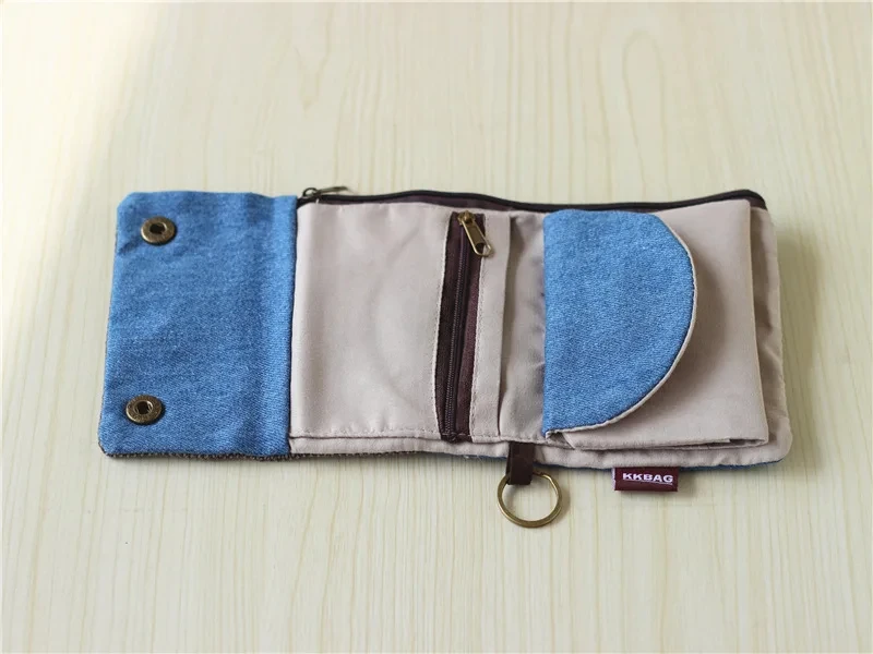 Canvas Cartoon Totoro Cat Printed Dog Women Fold Short Wallet Organizer Cute Mini Money Key Bag Coin Pocket Purse for Children