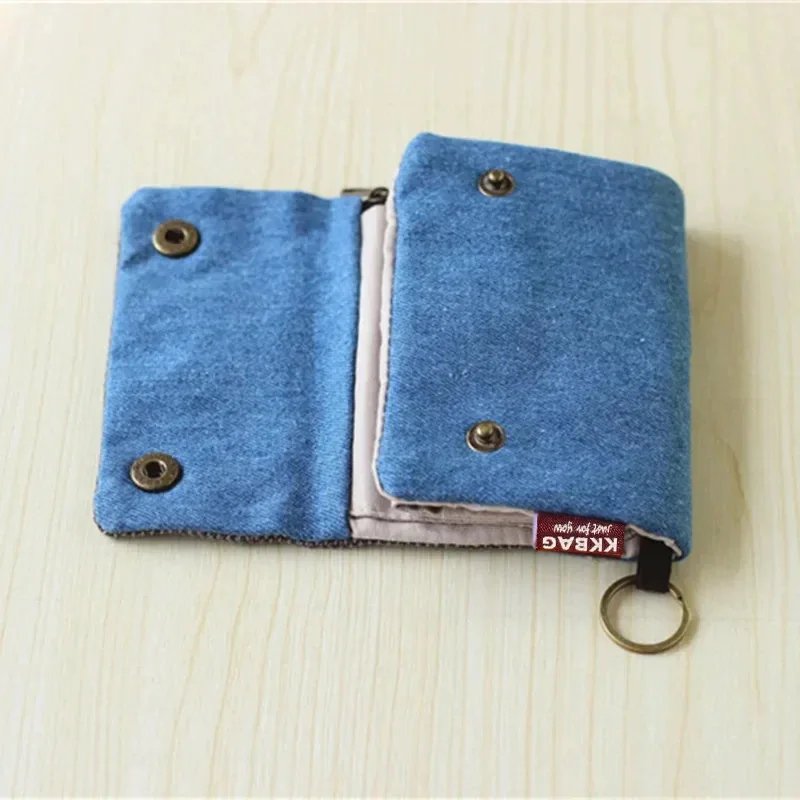 Canvas Cartoon Totoro Cat Printed Dog Women Fold Short Wallet Organizer Cute Mini Money Key Bag Coin Pocket Purse for Children