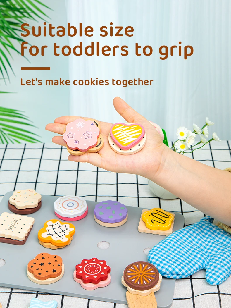 Wooden Kitchen Pretend Play Set Montessori Simulation Plates Dishes Accessories Kitchen Playset Toy for Toddlers Gifts Ages 3+