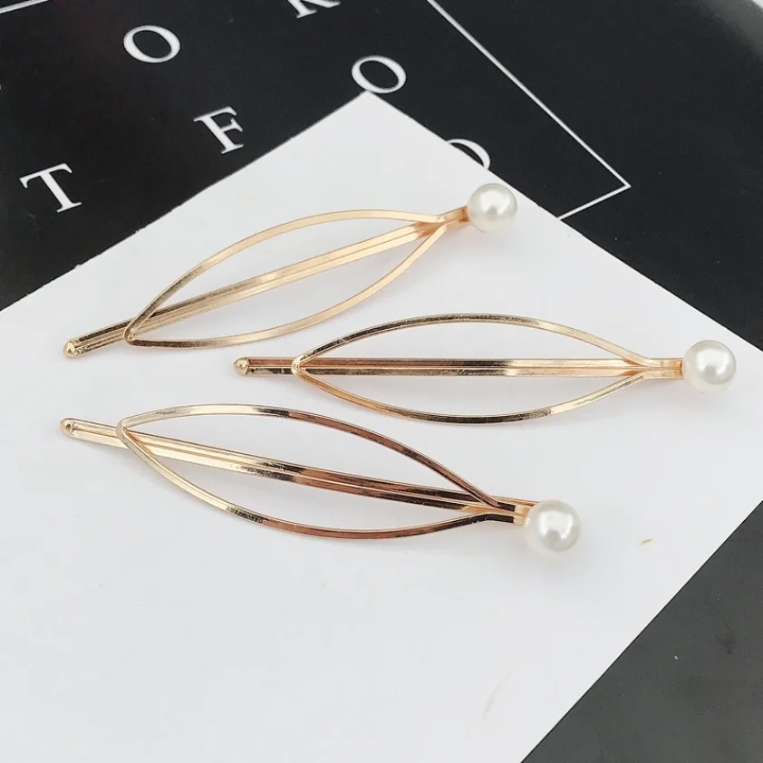 Simple Geometric Hairpins for Women Barrettes Headwears Girls BB Clips Headdress Barrettes Korean Hair Styling Accessories Gifts