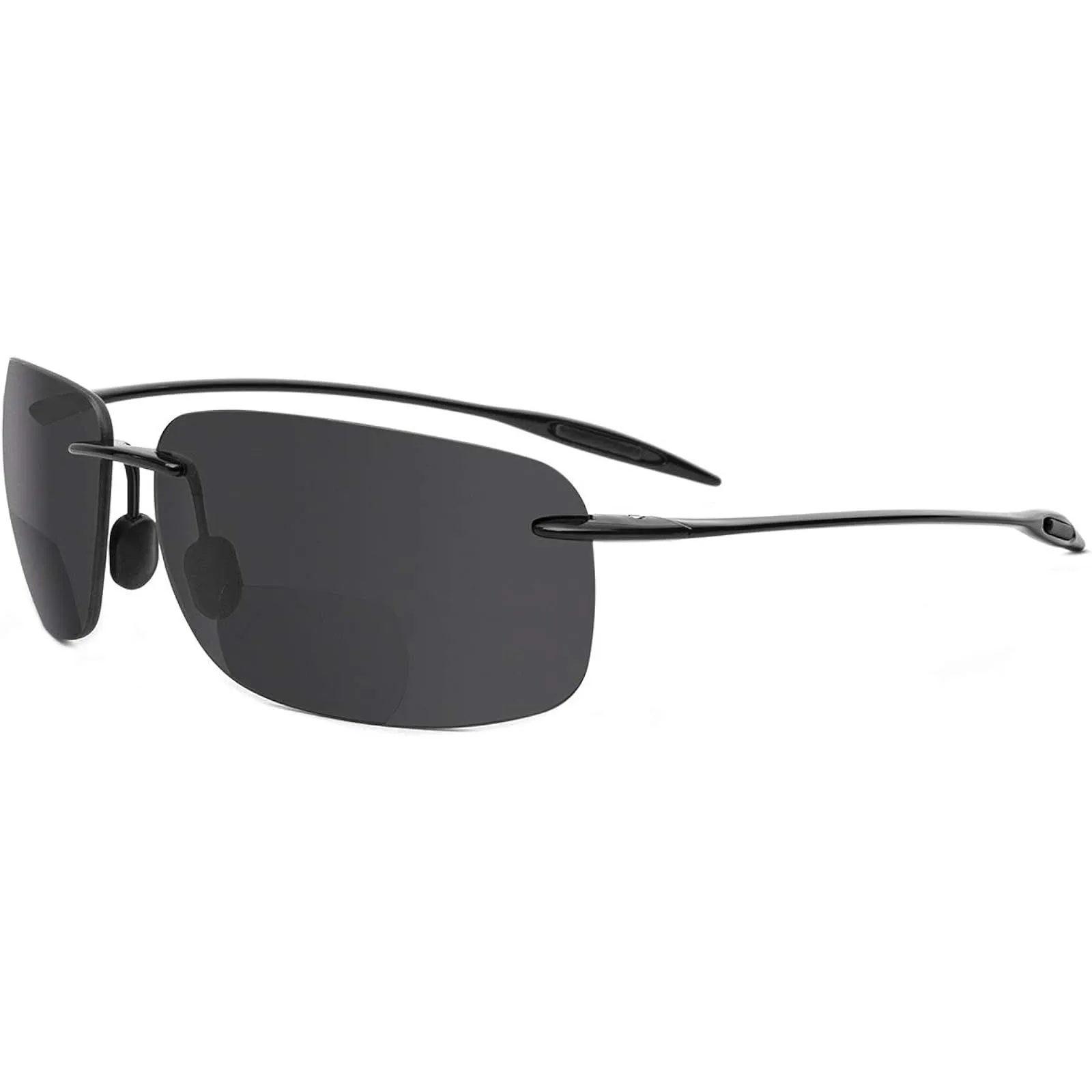 JULI Bifocal Polarized Sunglasses for Women Men,TR90 Frame Ultra Lightweight and Sun Reading UV400 8009