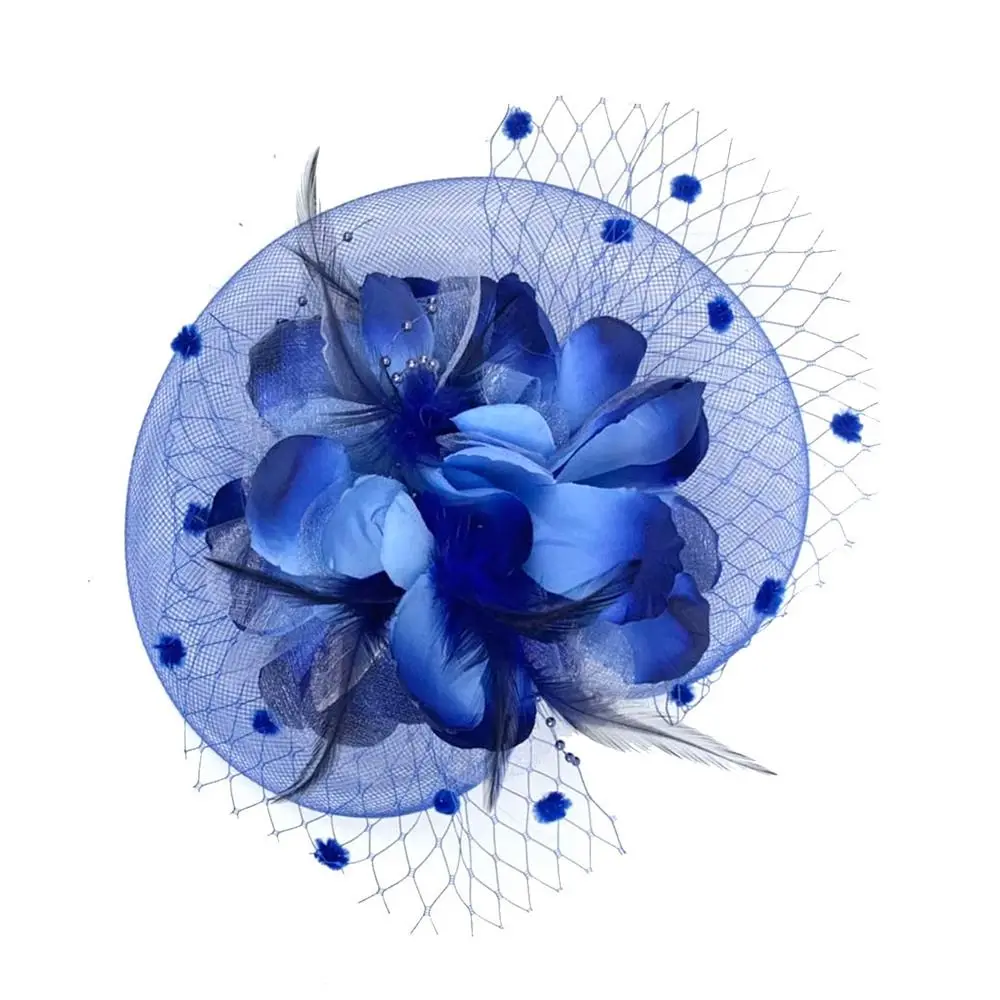 Wedding Fascinator Hats Stylish Hair Accessories Flower Pearl Headband Charming Fascinators Top Hat Women Girls