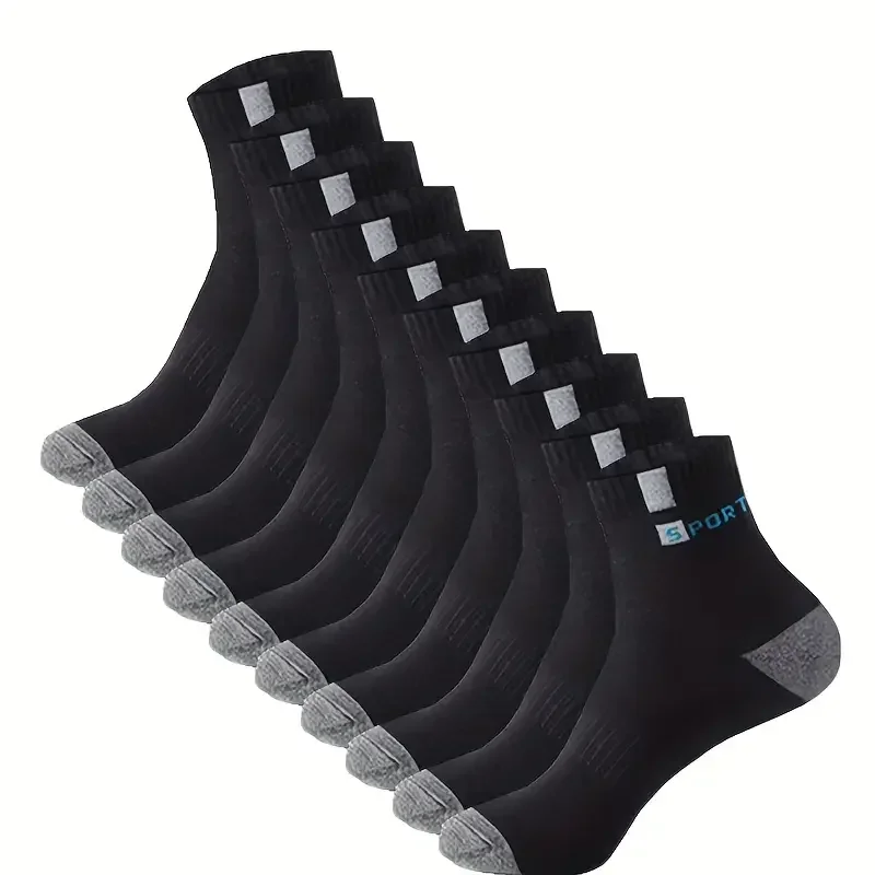 5Pairs Bamboo Fiber Summer Spring Men Socks Breathable Cotton Sports Sock Breathable Deodorant Business Socks Plus Size 39-45