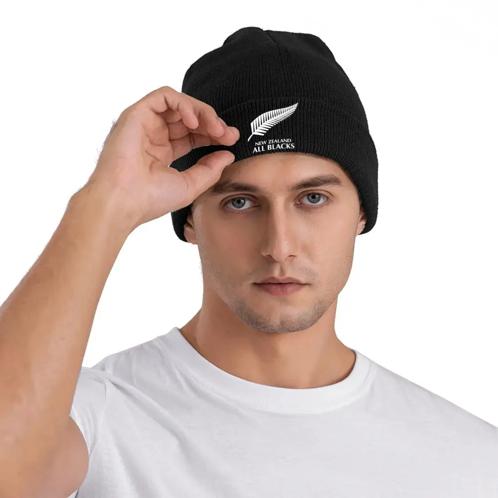 New Zealand All Blacks Bonnet Hats Beanie Hats Design Skullies Beanies Winter Y2K Cool Men Women Unisex Gym Thermal Elastic Cap