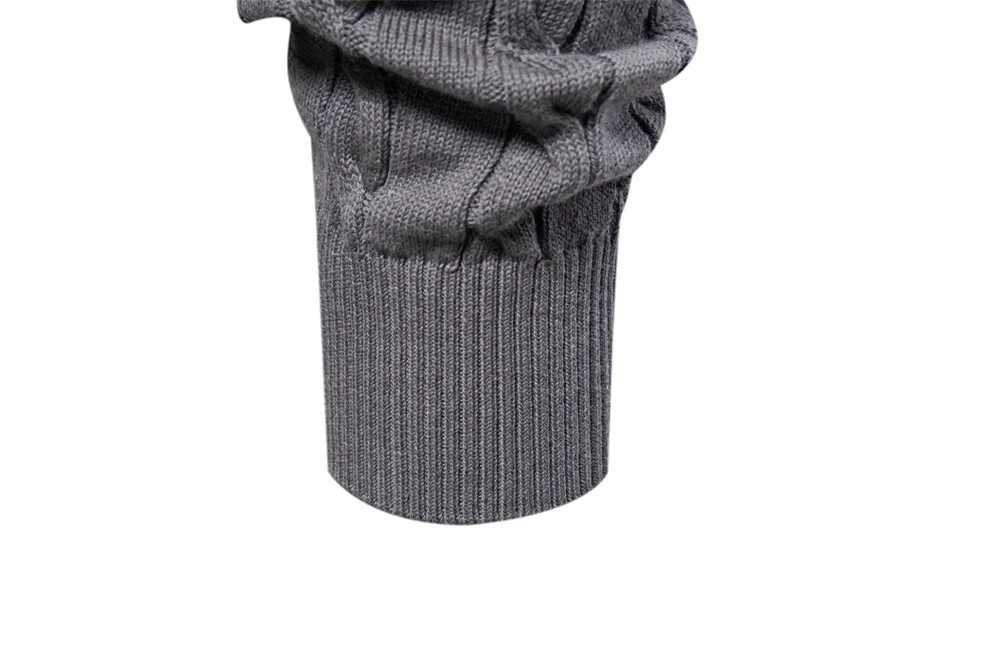 AIOPESON Mens Giraffe Embroidery Cotton Sweaters Round Neck Classic Twist Patterned Pullover Knitted Sweater for Men