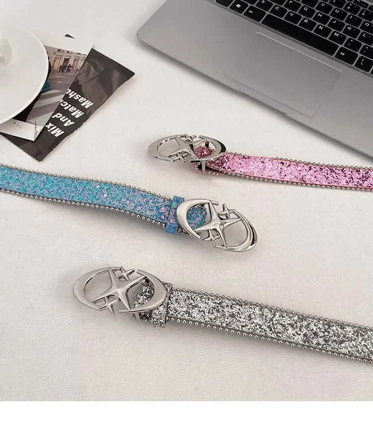 Y2K Millennium Spice Girl Style N Belt Woman 2024 New Jeans Belt Decoration With INS Style