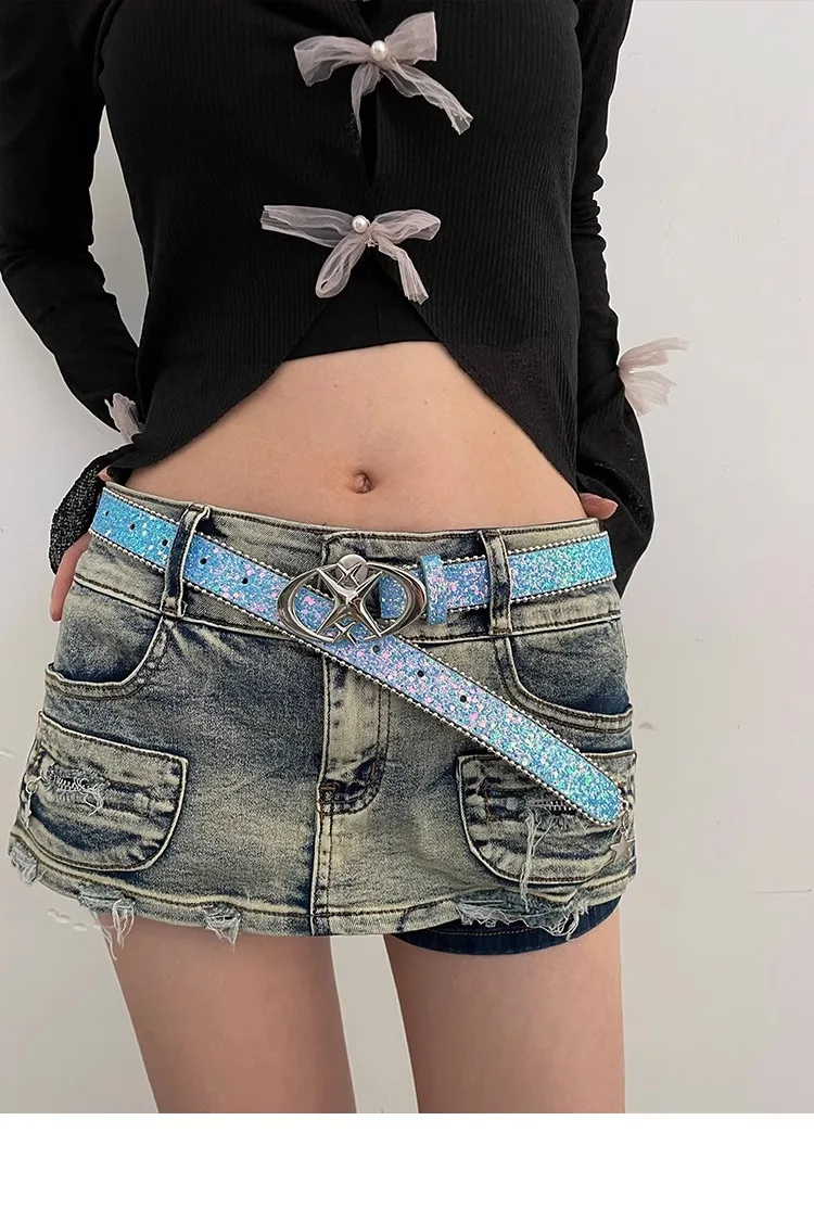 Y2K Millennium Spice Girl Style N Belt Woman 2024 New Jeans Belt Decoration With INS Style