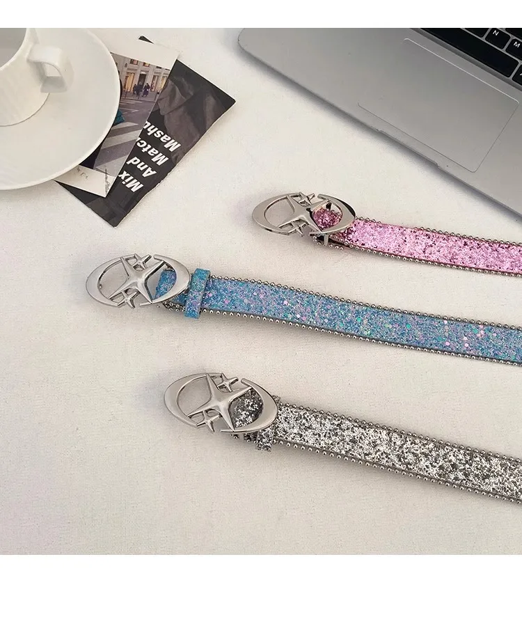 Y2K Millennium Spice Girl Style N Belt Woman 2024 New Jeans Belt Decoration With INS Style