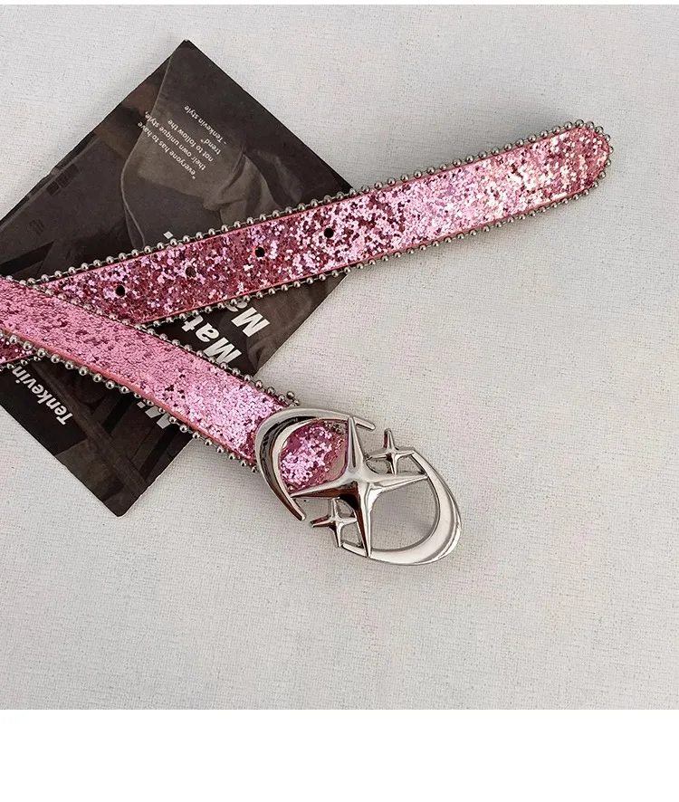 Y2K Millennium Spice Girl Style N Belt Woman 2024 New Jeans Belt Decoration With INS Style