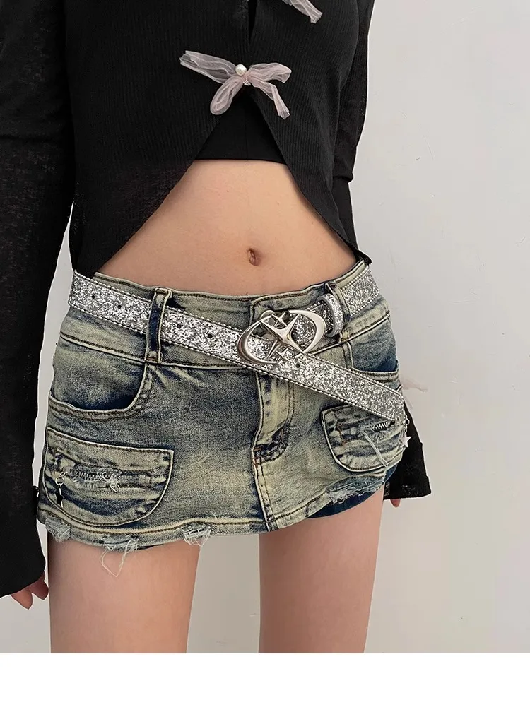 Y2K Millennium Spice Girl Style N Belt Woman 2024 New Jeans Belt Decoration With INS Style