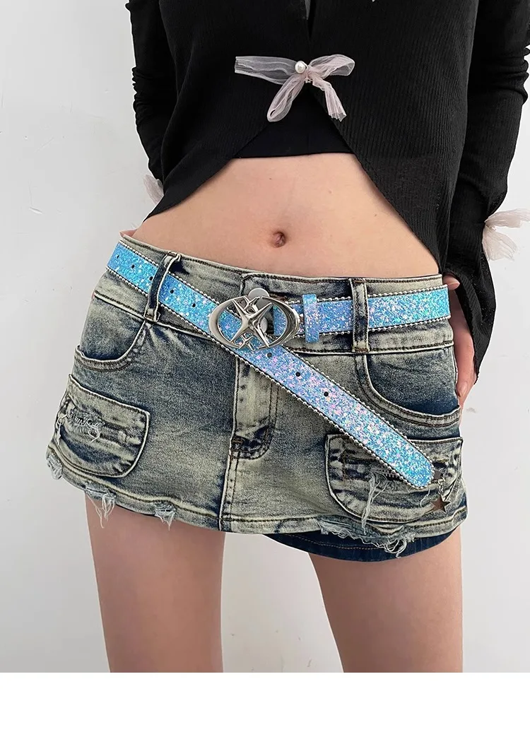 Y2K Millennium Spice Girl Style N Belt Woman 2024 New Jeans Belt Decoration With INS Style