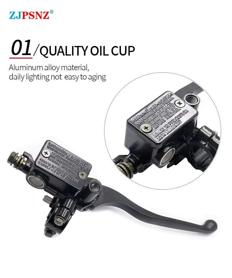 22mm Motorcycle Brake Pump Front Master Cylinder Hydraulic Brake Lever Dirt Pit Bike ATV Quad Moped Buggy Go Kart