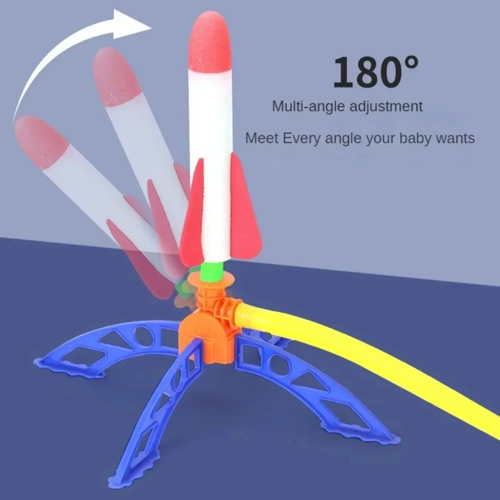 Air Rocket Foot Pump Launcher Outdoor Air Pressing Pedal Soaring Rocket Toy Kids Game Suit Jumping Sport Game Kids Toy Gift