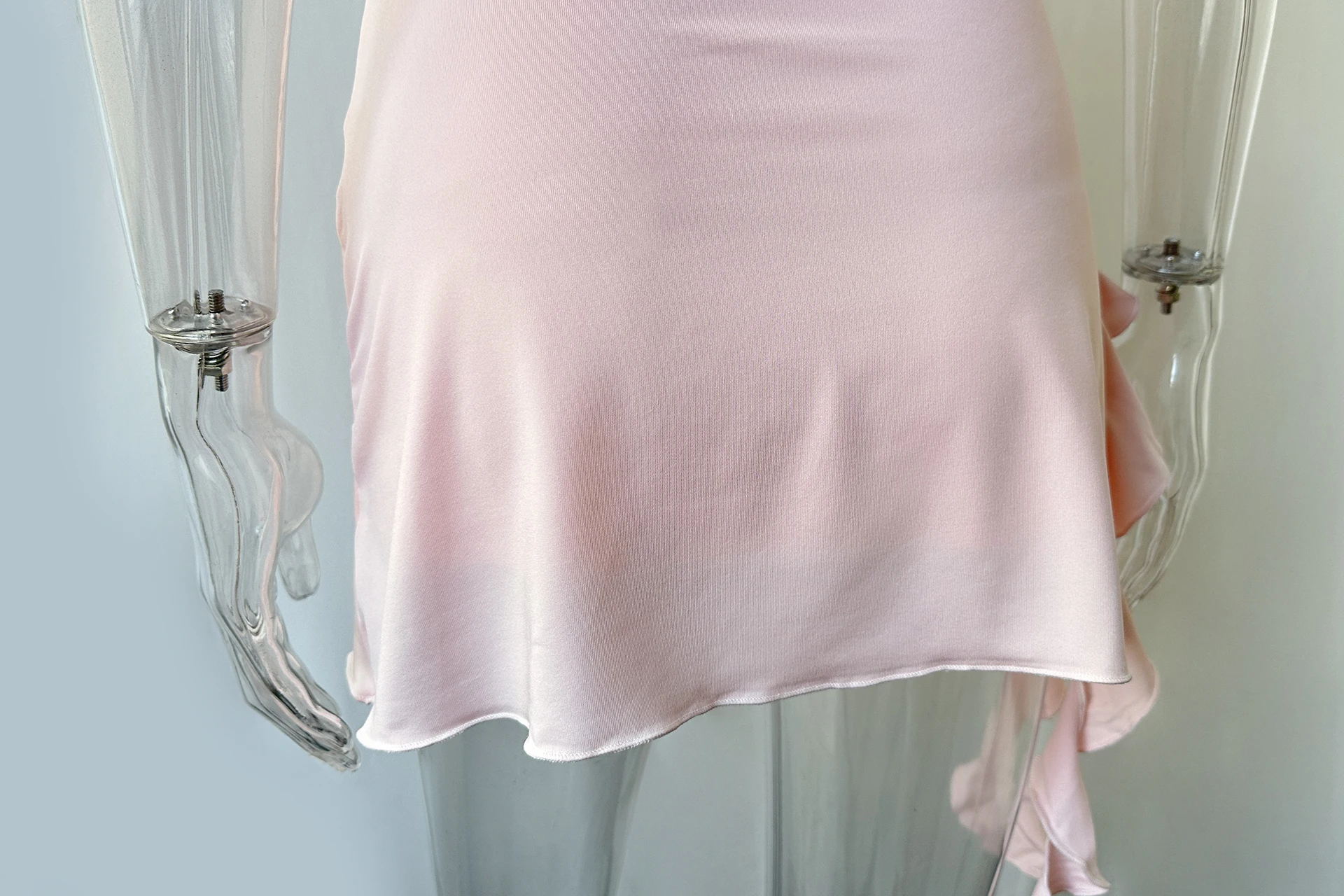 Sexy V-Neck Hanging Neck Lace Backless Lace Up Dress Summer Bar Club Spicy Girl Women's Clothing 2024New Style