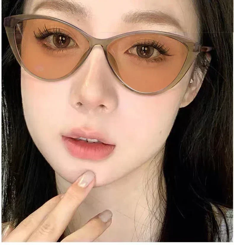 Luxury Color Changing Sunglasses Fashion Ladies Cat Eye Frame Photochromic Eyewear Men's Outdoor Sports UV Sun Shades Eyeglasses