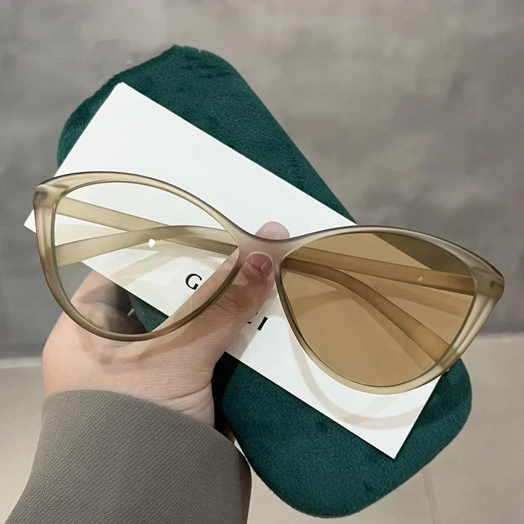 Luxury Color Changing Sunglasses Fashion Ladies Cat Eye Frame Photochromic Eyewear Men's Outdoor Sports UV Sun Shades Eyeglasses