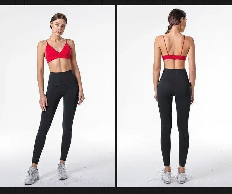 V Neck Seamless Triangle Cup Bra Camisole Underwear Wrapped Chest Women S M L Breathable Gather Up Sports Fitness Yoga Casual